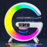 G63 Bluetooth Speaker Atmosphere Light Wireless Charger Bedside Music Wake-Up Light Bluetooth Sound Multiple Light Modes - Image 7