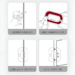 Child Safety Refrigerator Lock | Double Button | Baby Proof | White & Grey - Image 10
