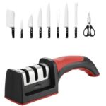 3-in-1 Knife Sharpener Set with Ceramic Peeler | 3-Stage Blade Sharpener & Non-Slip Handle - Image 7
